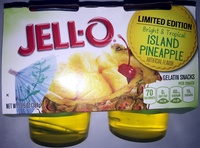 Jell-o Island Pineapple Gelatin Snacks