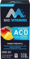 Vitamins mango pineapple powdered drink mix box