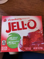Strawberry gelatin dessert