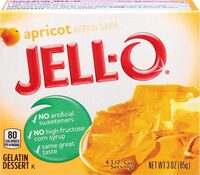 Jello apricot gelatin dessert mix boxes