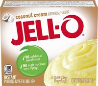 Jello coconut cream instant pudding pie filling mix boxes