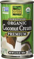 Organic Unsweetened Coconut Cream