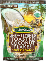 Organic Unsweetened Toasted Coconut Flakes