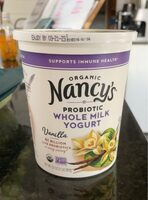 Organic Probiotic Whole Milk Yogurt Vanilla