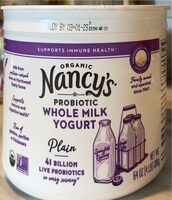 Organic Pasteurized Whole Milk Yogurt