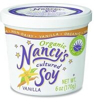 Nancy's, organic creamy yogurt-style cultured soy, vanilla