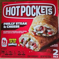 Philly steak & cheese seasoned crust stuffed sandwiches