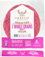 7 Sprouted Whole Grains Garden Wraps Vibrant Beet