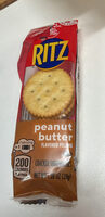 Ritz peanut butter flavored filling cracker sandwiches