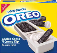 Kraft handi-snacks oreo two compartment snacks sticks and cream 1x6.000 oz