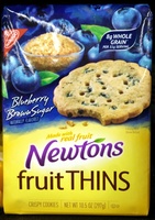 Nabisco newtons fruit thins cookies blueberry brown sugar cafe crisps1x10.500 oz
