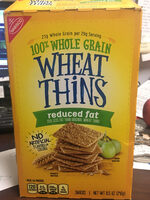 Wheat thins crackers, reduced fat