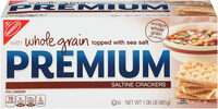 Premium crackers whole grain 1x16.96 oz