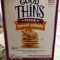 Potato, sweet potato & wheat snacks, sweet potato