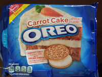 Carrot cake flavored cookie with cream cheese