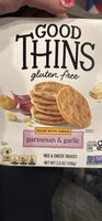GOOD THINS parmesan & garlic RICE & CHEESE SNACKS