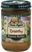 Organic Peanut Butter - Crunchy - Salted - Unsweetened