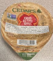 Roasted red pepper hummus