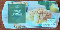 2 Bramley Apple Crumbles