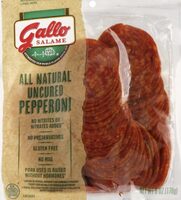 Uncured pepperoni sliced