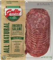 Gallo all natural italian dry uncured salame