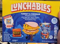 Turkey & Cheddar with Capri Sun Roarin' Waters Fruit Punch and Reese's Peanut Butter Cup