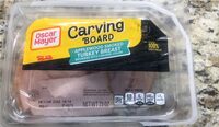 Carving board applewood smoked turkey breast