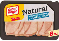 Natural applewood smoked uncured ham