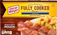 Thick cut fully cooked bacon