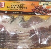 Cracked black pepper thick cut bacon