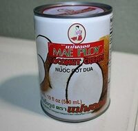 Coconut cream of cans milliliter each