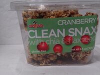 Cranberry Clean Snax With Chia & Flaxseed