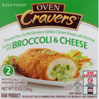 Oven Cravers, Breaded Chicken Stuffed With Broccoli & Cheese