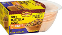 Cheese soft tortilla bowl