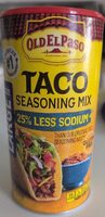 25% Less Sodium Taco Seasoning Mix Value Size