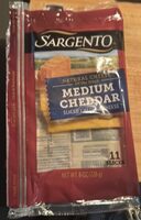Natural Cheese Medium Cheddar Sliced Cheddar Cheese