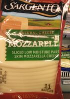 Mozzarella Sliced Low Moisture Part-Skim Mozzarella Cheese