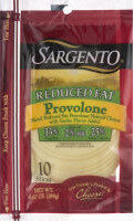 Sliced Reduced Fat Provolone Natural Cheese With