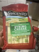 Light String Cheese Reduced Fat Low Moisture Mozzarella Cheese