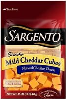 Snacks Cheese Cubes, Mild Cheddar