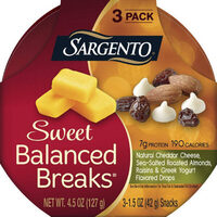 Sea salted roasted almonds natural cheddar cheese
