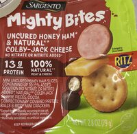 Mighty Bites Ritz Uncured Honey Ham & Natural Colby-Jack Cheese Snacks