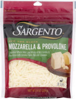 MOZZARELLA & PROVOLONE Shredded Whole Milk Low Moisture Mozzarella & Provolone with Natural Smoke Flavor Cheeses