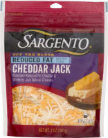 Cheddar jack shredded reduced fat cheddar & monterey