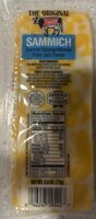 Summer Sausage between Colby Jack Cheese
