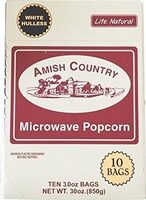 White Hulless Microwave Popcorn