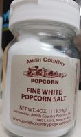 Fine white popcorn salt.