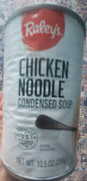 Chicken noodle condensed soup, chicken noodle