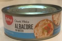 Chunk white albacore in water