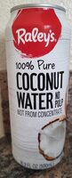 Pure Coconut Water no pulp not from concentrate